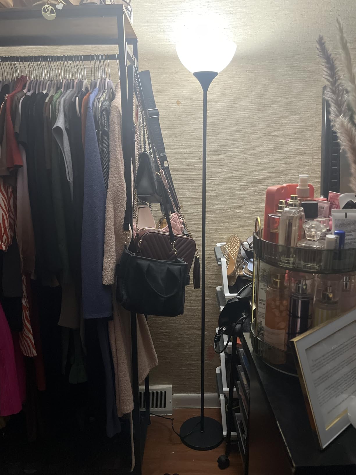 PESRAE Floor Lamp, Remote Control, Stepless Brightness & Color Temperature customer photo 2