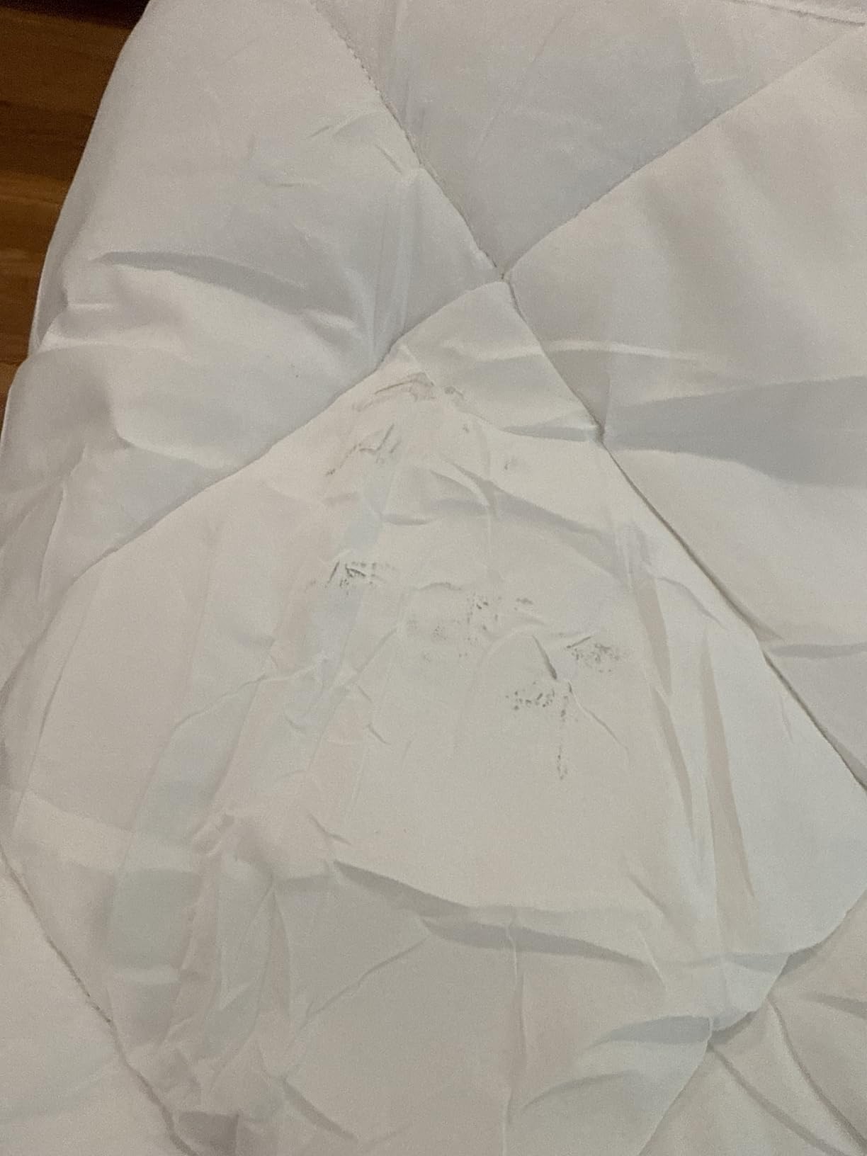 ViscoSoft Queen Reversible Comforter - Down Alternative Duvet Insert -White customer photo 2