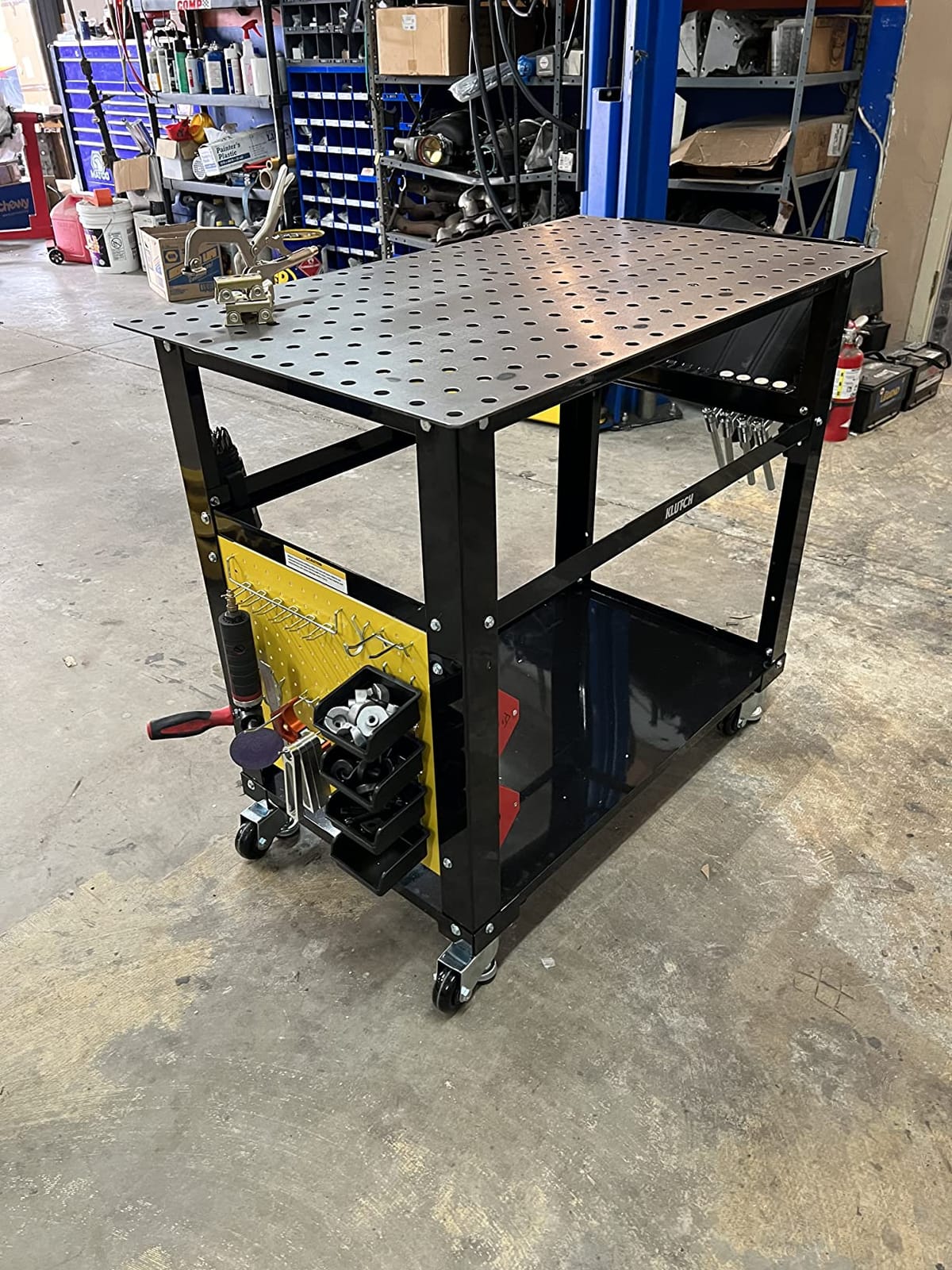 Klutch Mobile Welding Workstation, 26-Pc. Fit-Up Kit, 600-Lb. Capacity customer photo 1