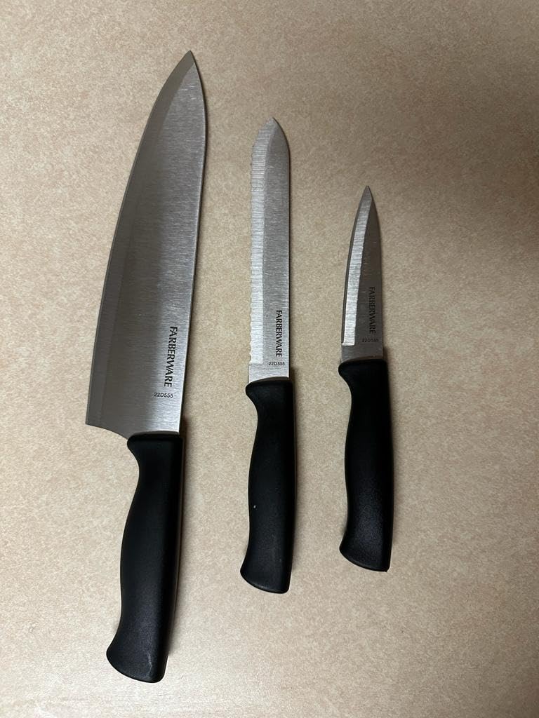 Farberware Paring Knife Set, 3-Piece, Blue customer photo 1