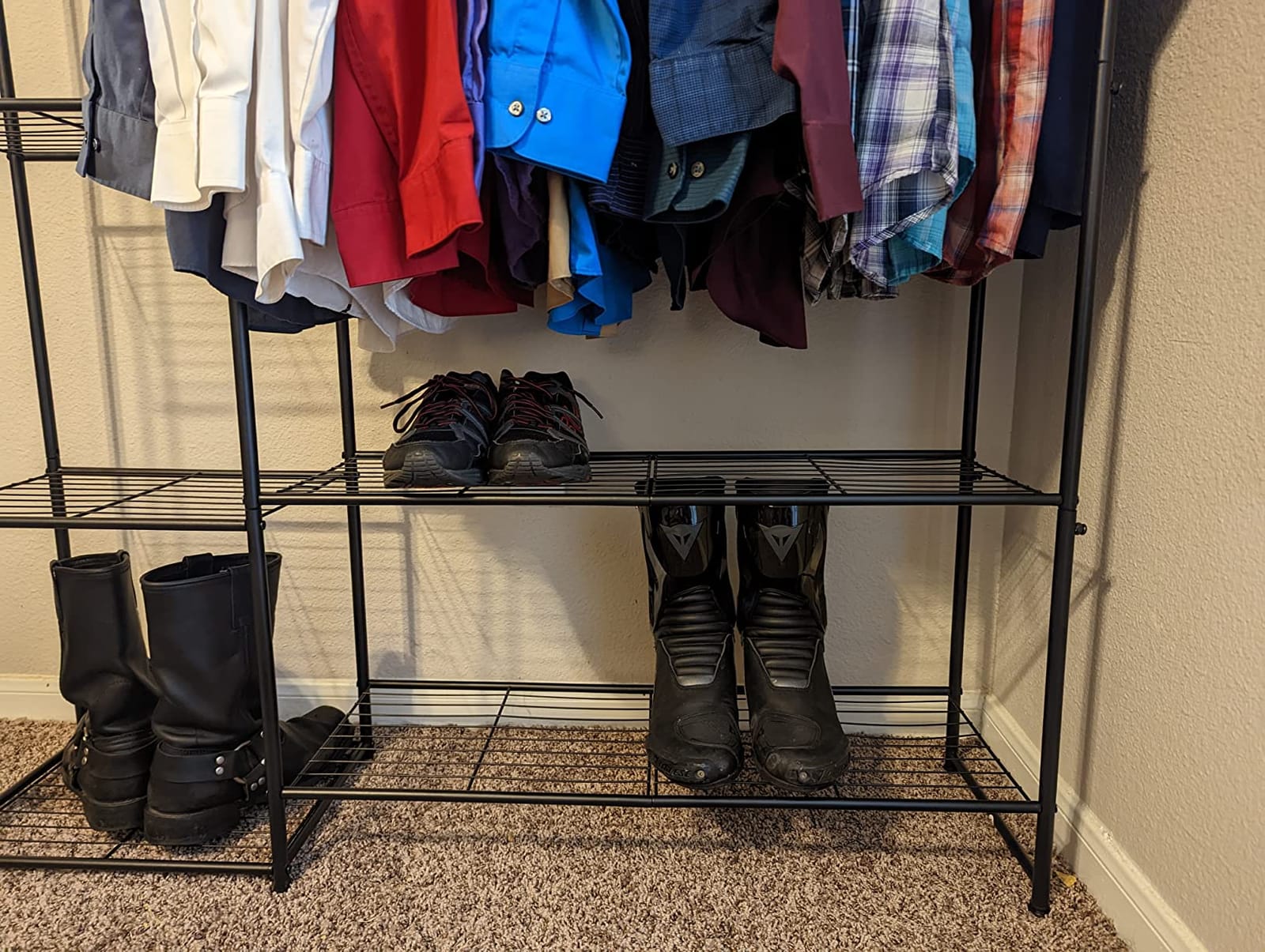 Closet Wardrobe, Closet Organizers and Storage System, Metal Clothes Rack customer photo 1