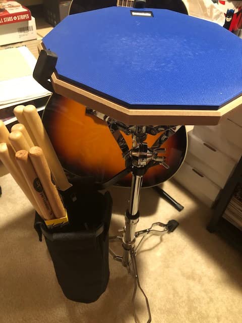 GrowDaily Drum Practice Pad Snare Drum Stand Set 12 In With Blue customer photo 1
