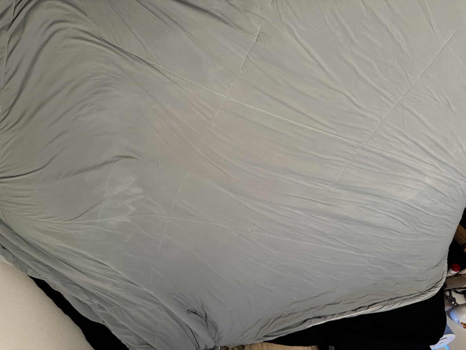 Cozy Bliss Cooling Comforter Queen Size, Cooling Blankets for Hot Sleepers and Night Sweats, Blue Summer Comforter for Queen Size Bed, Breathable Soft Lightweight Silk Smooth customer photo 2