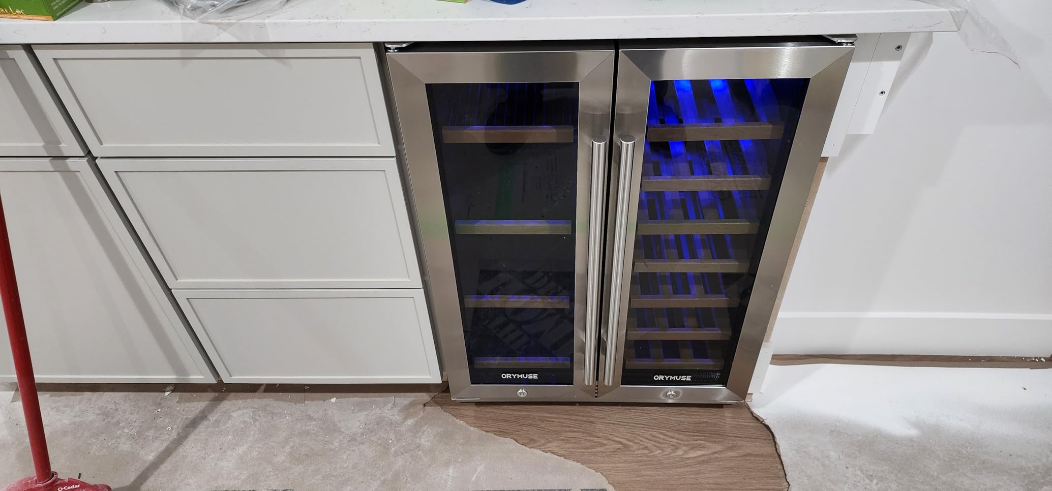 ORYMUSE 24 Inch Beverage Refrigerator, 180 Can Under Counter Drink Fridge customer photo 1