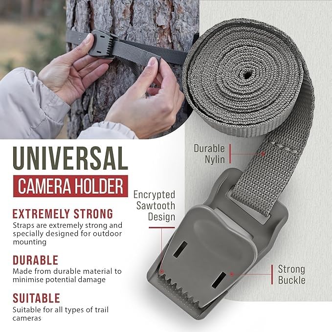 The...Cam Quick Camera Holder EasyStrap-3, Premium 3 Pack Trail Camera Straps,Game Camera Strap,Tree Belts,Durable Nylon Fiber,Hunting Gifts for Men, Hunting Utility Strap for Hanging Trail Cameras customer photo 1