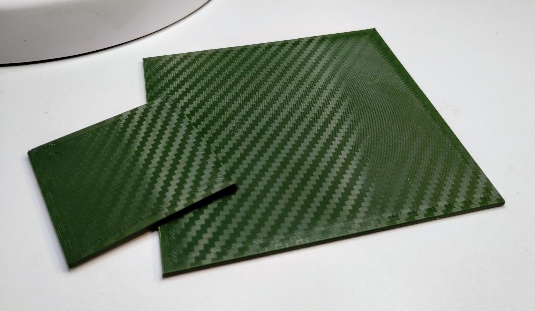 JUUPINE 3D Printer Build Plate Smooth PEO+Smooth PET 257x257mm Spring Steel Sheet for Bambu Lab P2S/X2D/X1/X1C/X1E/P1P/P1S/A1 Heat Bed for Bambu lab X2D Build Plate (Carbon Fiber + Diamond Pattern) customer photo 1