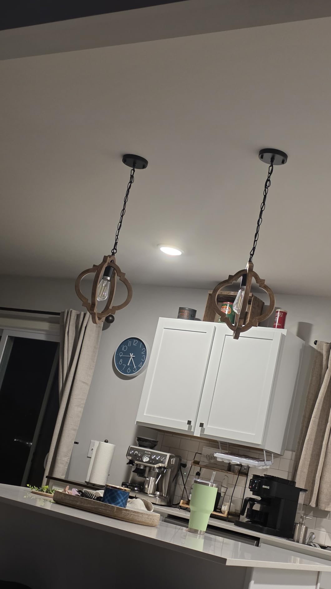 Sheetea 2 Pack Pendant Lights Kitchen Island, Modern Black Light Fixtures customer photo 2