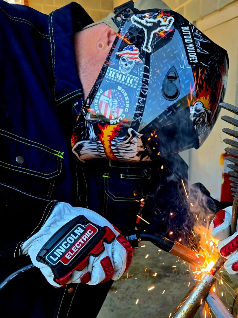 BOCOMAL FR Shirts for Men Snaps Down 7.5oz Fire Resistant Welding Jackets customer photo 1