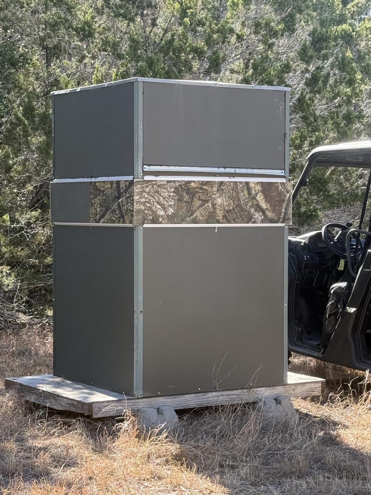 Hunting Blind Window Camo - See Through CoverTech HD Window Camo – 24” x 59” customer photo 1