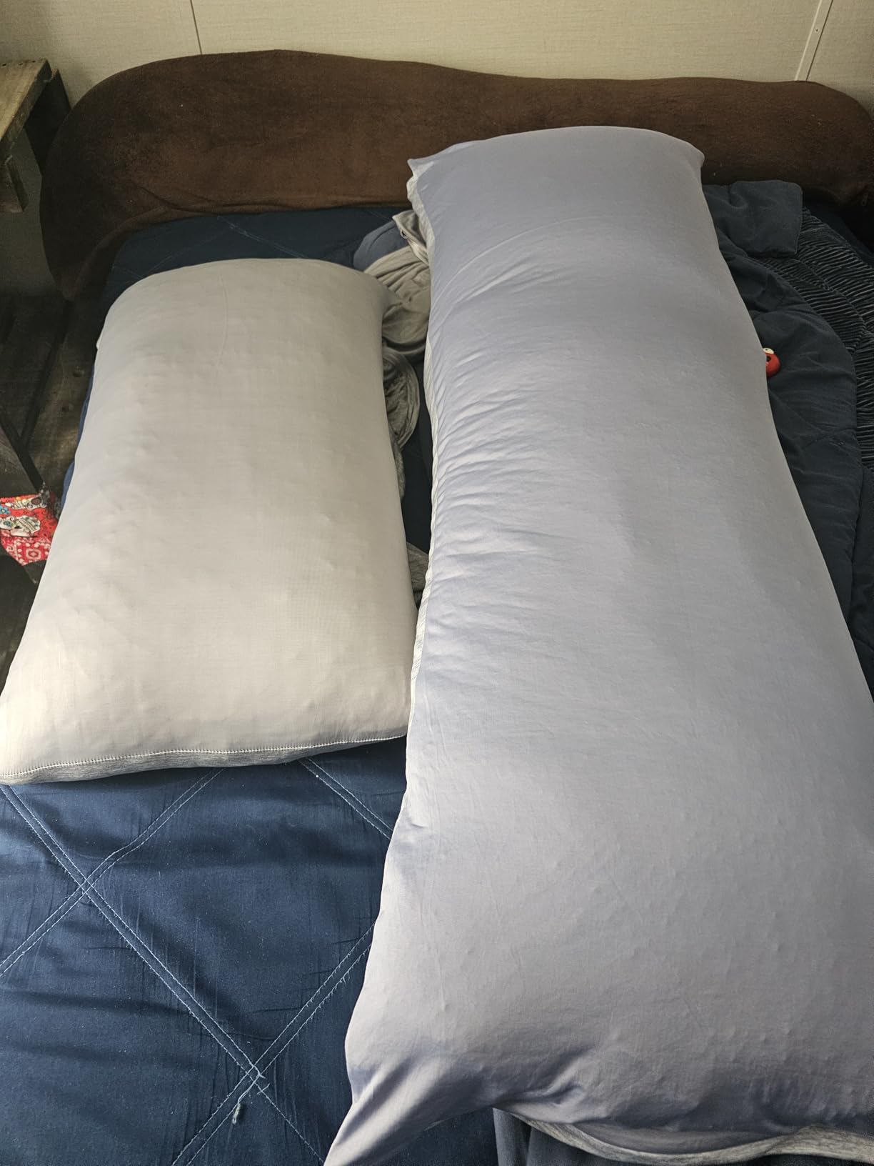 HOMFINE Cooling Pillowcases for Hot Sleepers Queen Set of 2, Light Blue customer photo 1