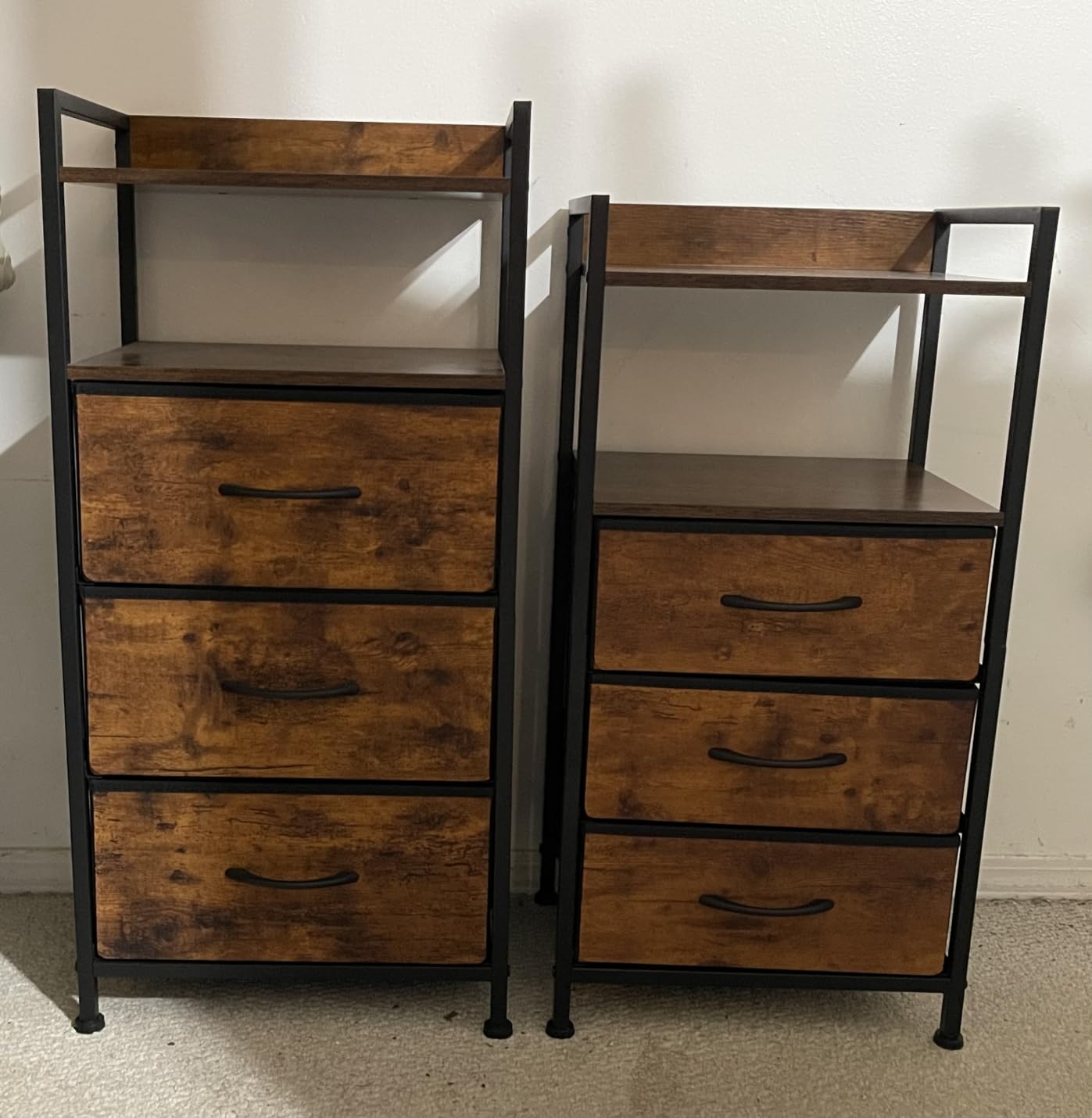 Somdot White Tall Dresser for Bedroom with 5 Drawers, Tall Nightstand customer photo 1
