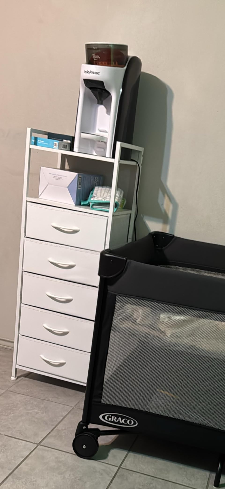 Somdot White Tall Dresser for Bedroom with 5 Drawers, Tall Nightstand customer photo 2