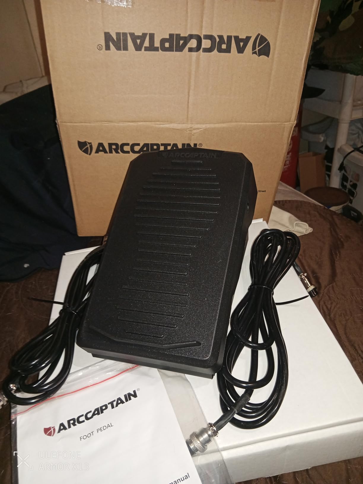 ARCCAPTAIN TIG Welding Foot Pedal, 5-Pin Remote Amp Control customer photo 2