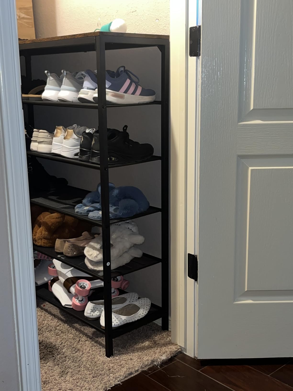 VASAGLE 5-Tier Shoe Rack, 18-24 Pairs, Metal Mesh customer photo 2