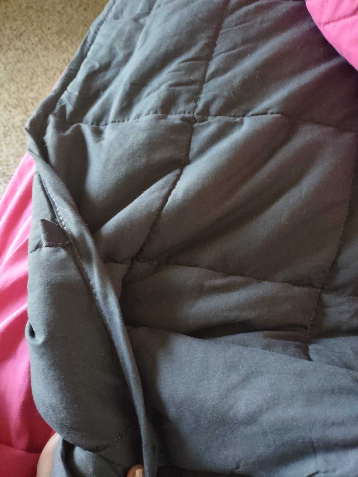 Smart Queen Weighted Blanket 20lbs (60”x80”,Grey) Full Size Soft Cooling Heavy Blanket for Sleeping, Breathable All Season Comfort with Premium Glass Beads,Machine Washable customer photo 1