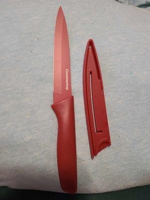 Gourmetop Paring Knife Set of 4, 3.8” with Cover, Colorful, Dishwasher Safe customer photo 2