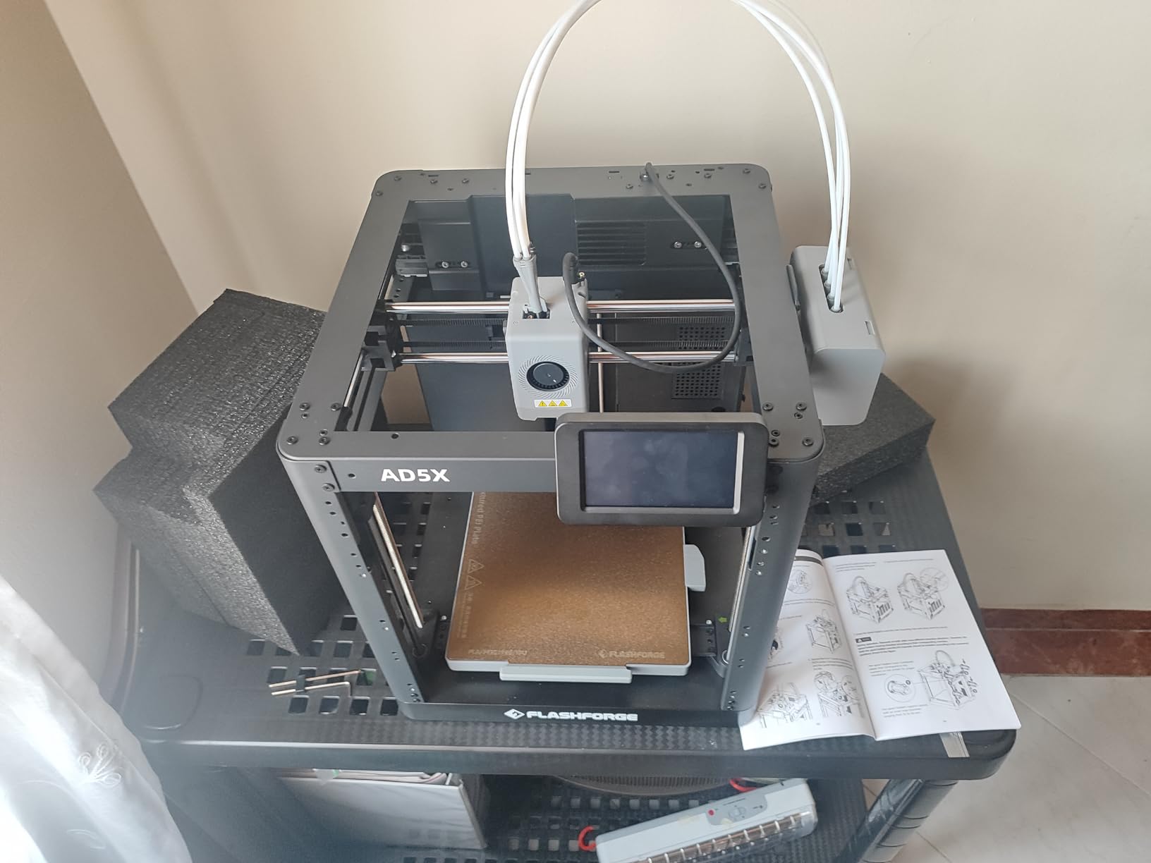Flashforge Creator 5 Pro Enclosed 3D Printer, Active Heating Chamber to 65°C, HEPA13 Air Filter, 4 Independent Toolheads Zero-Waste, 600mm/s, 256x256x256, Auto-Leveling & Remote Management customer photo 2