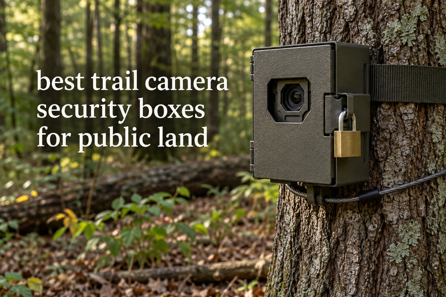best trail camera security boxes for public land