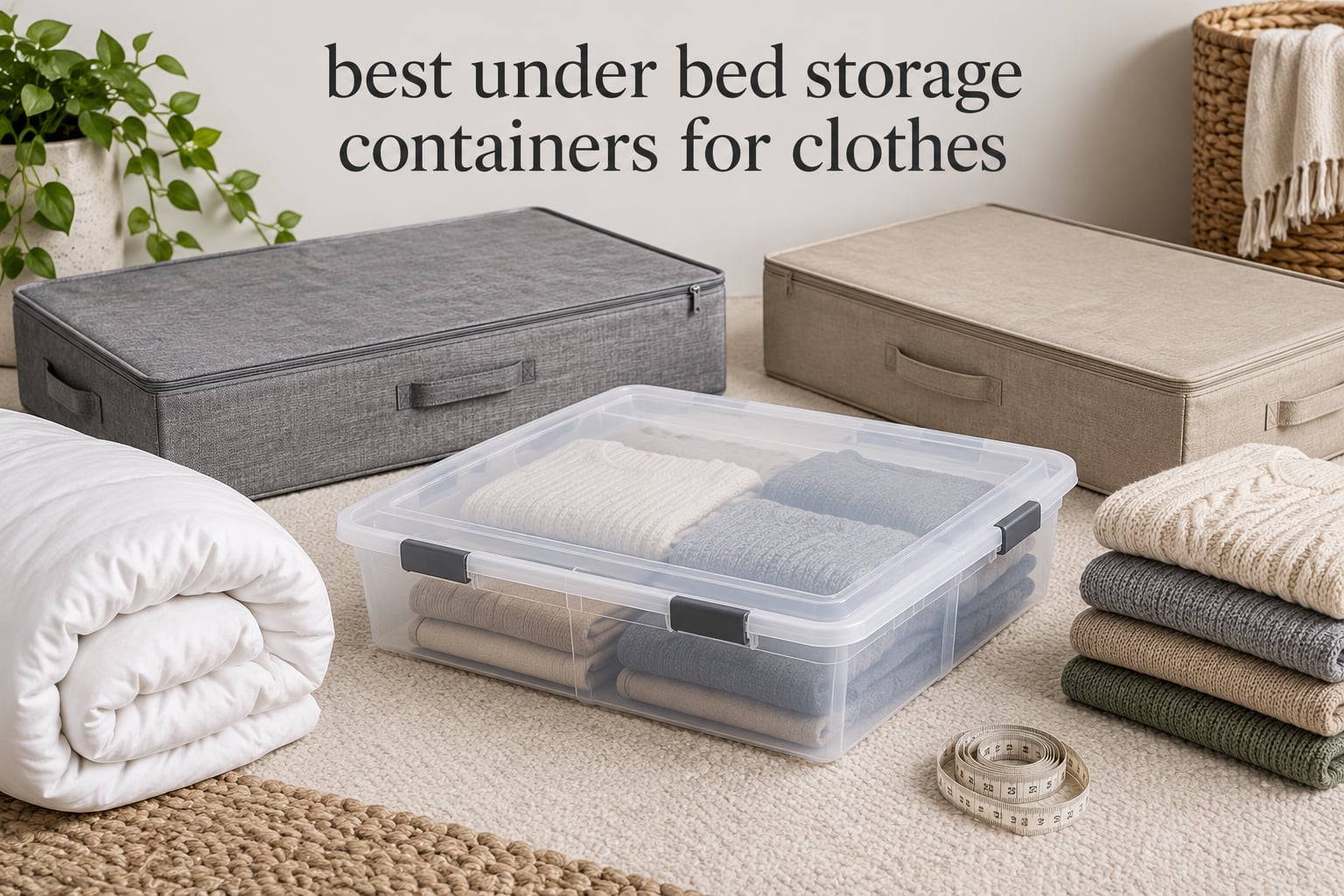 best under bed storage containers for clothes