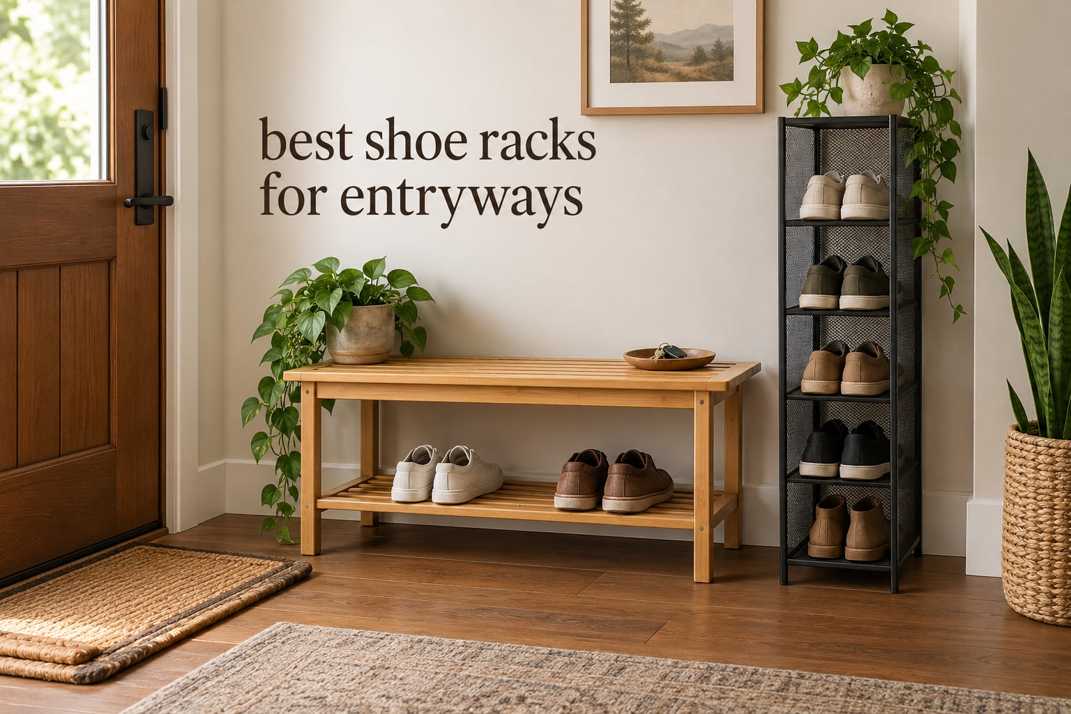best shoe racks for entryways