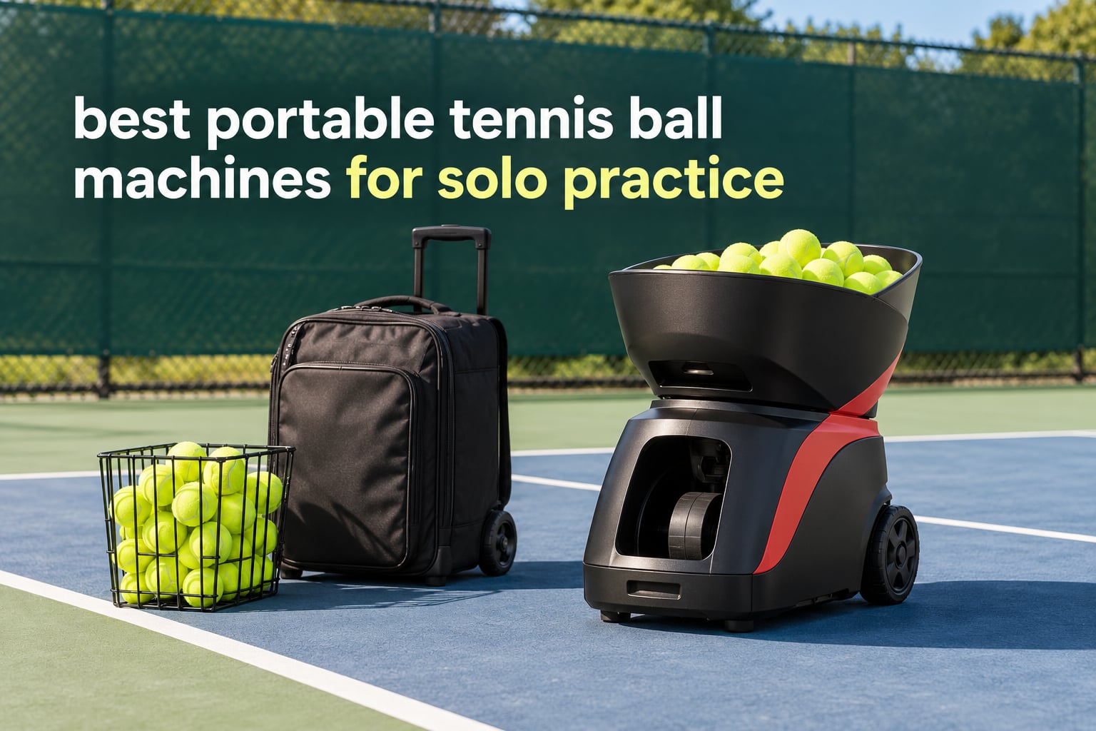 best portable tennis ball machines for solo practice
