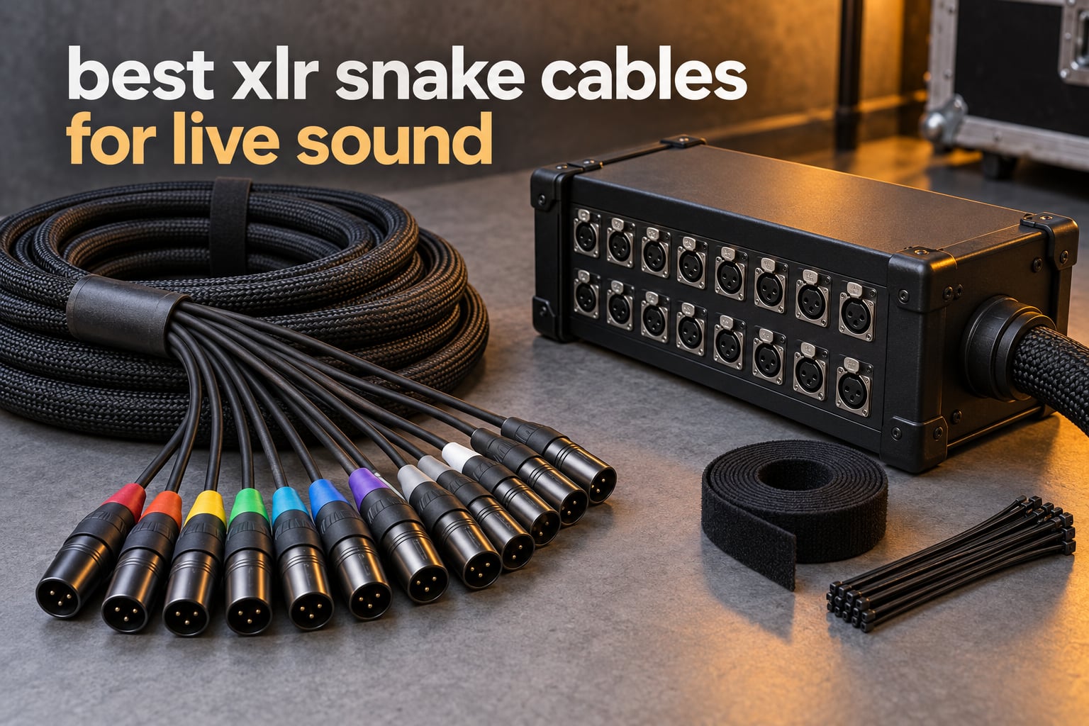 best xlr snake cables for live sound