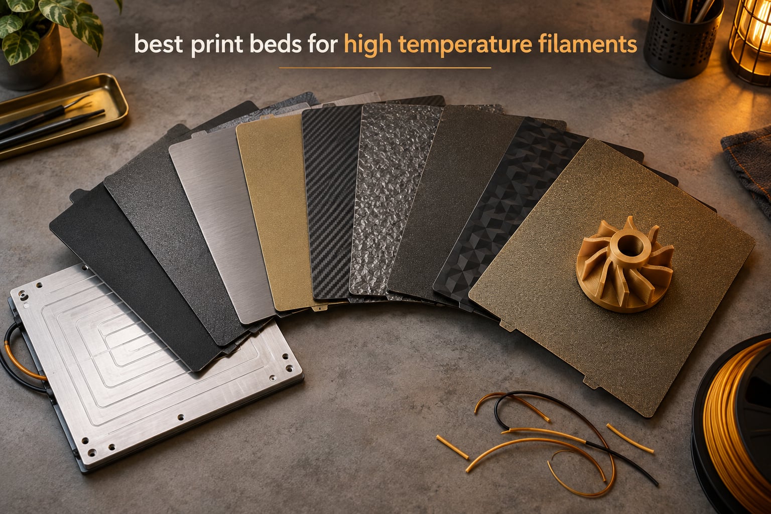 best print beds for high temperature filaments