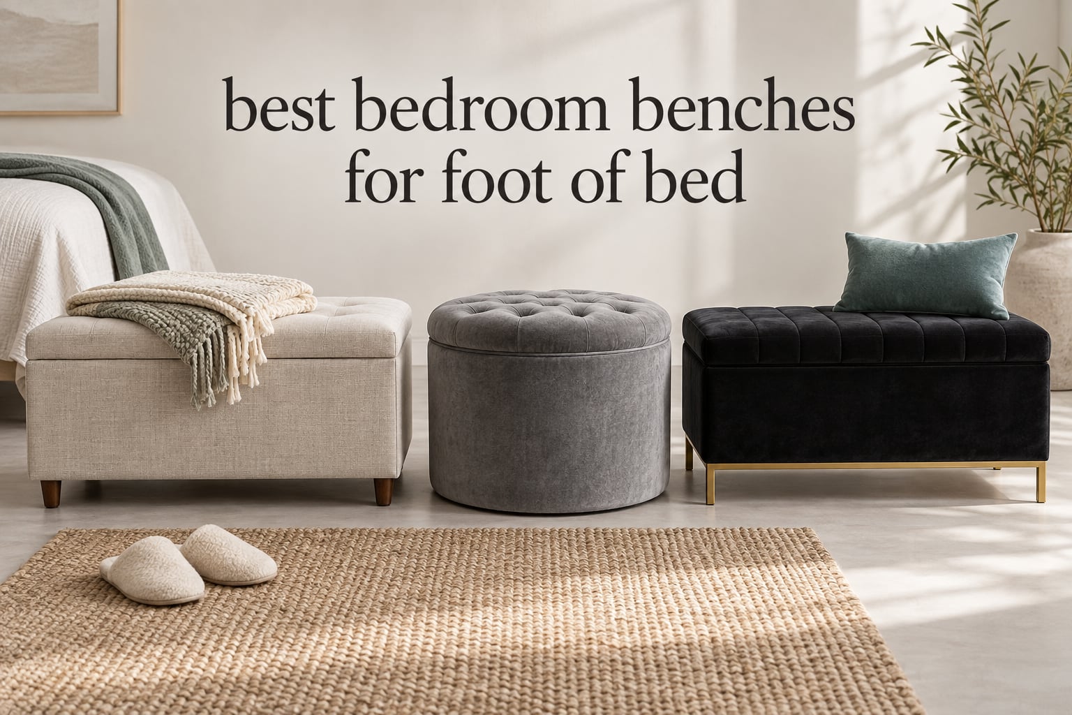 best bedroom benches for foot of bed