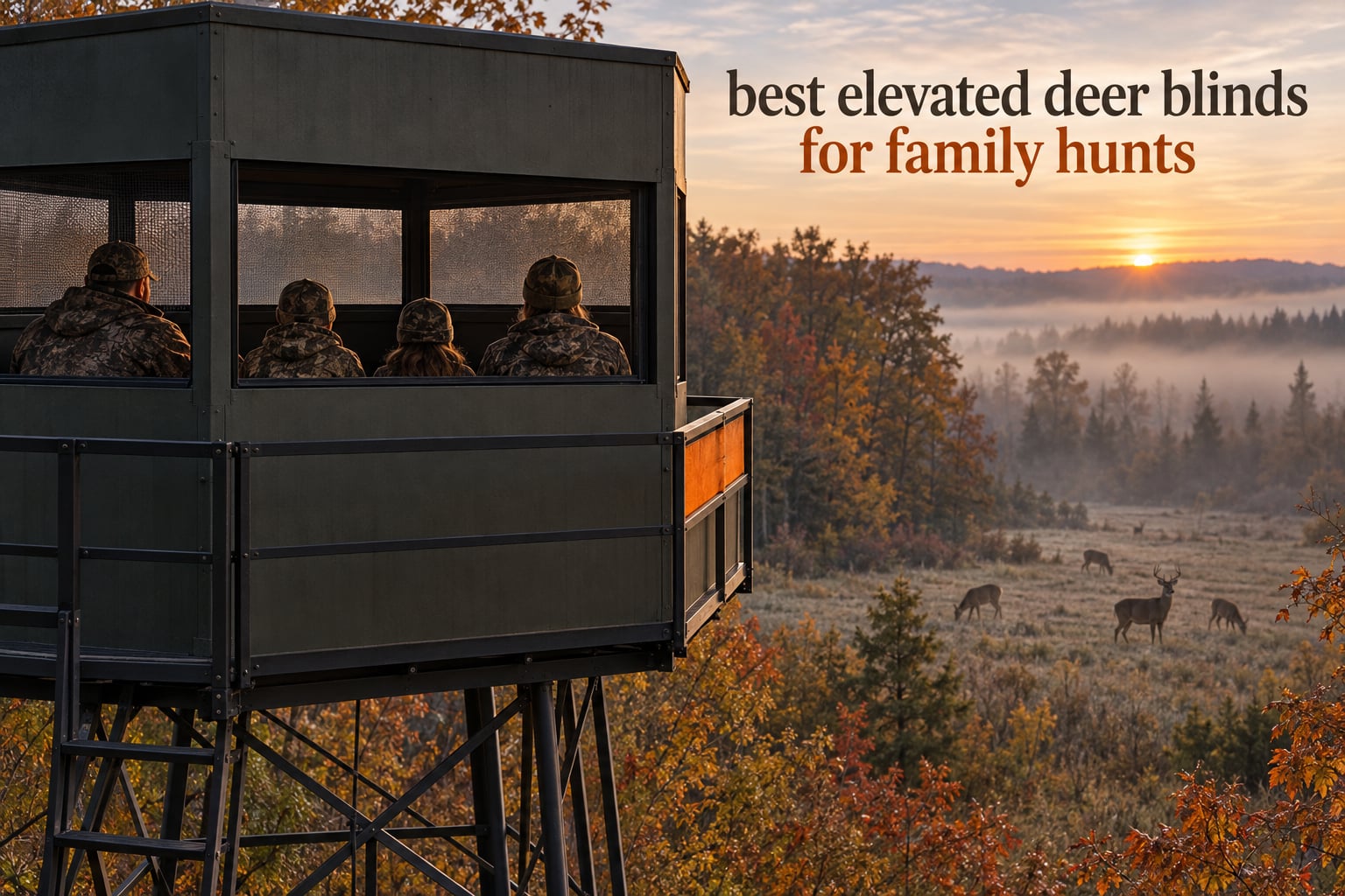 best elevated deer blinds for family hunts