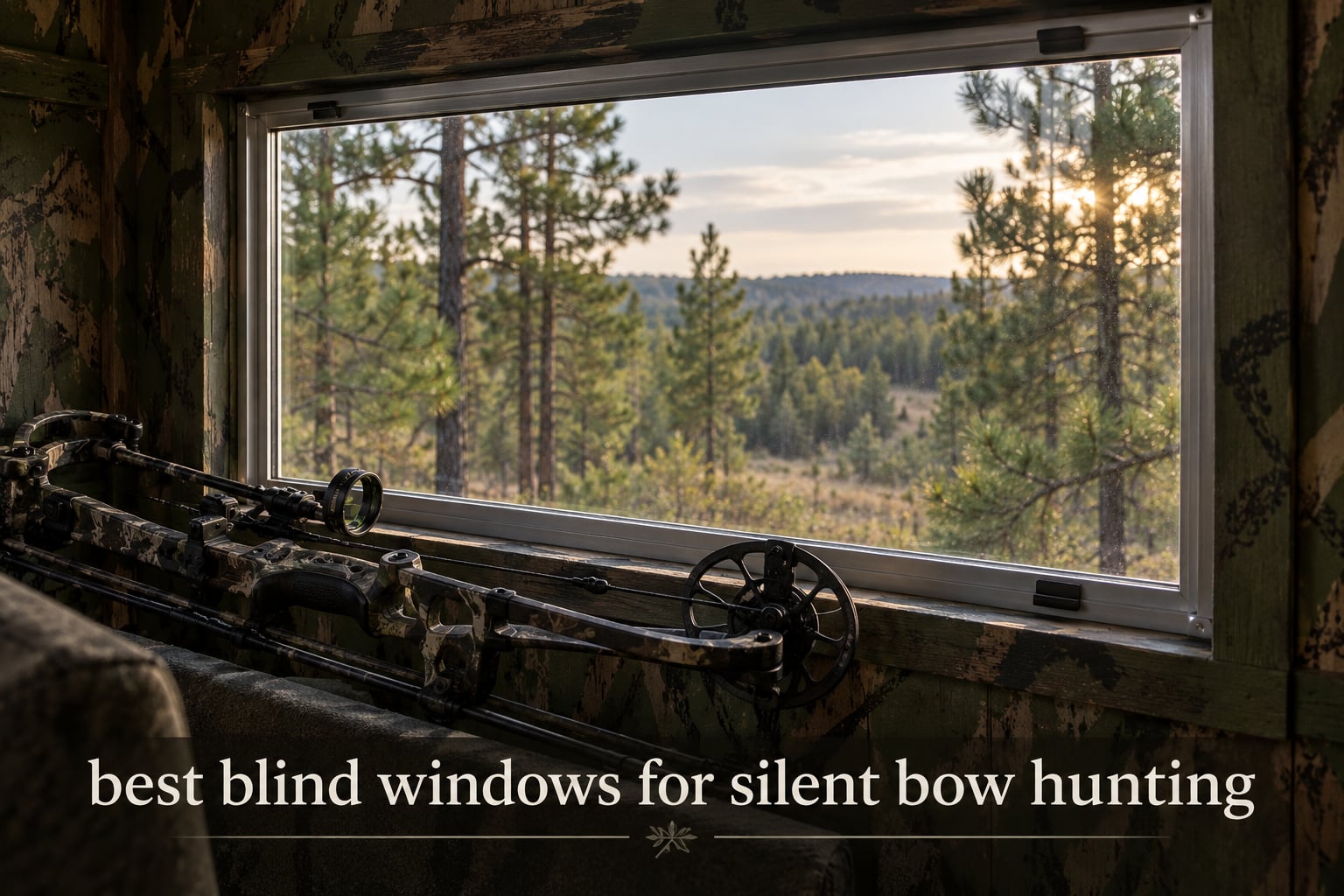 best blind windows for silent bow hunting