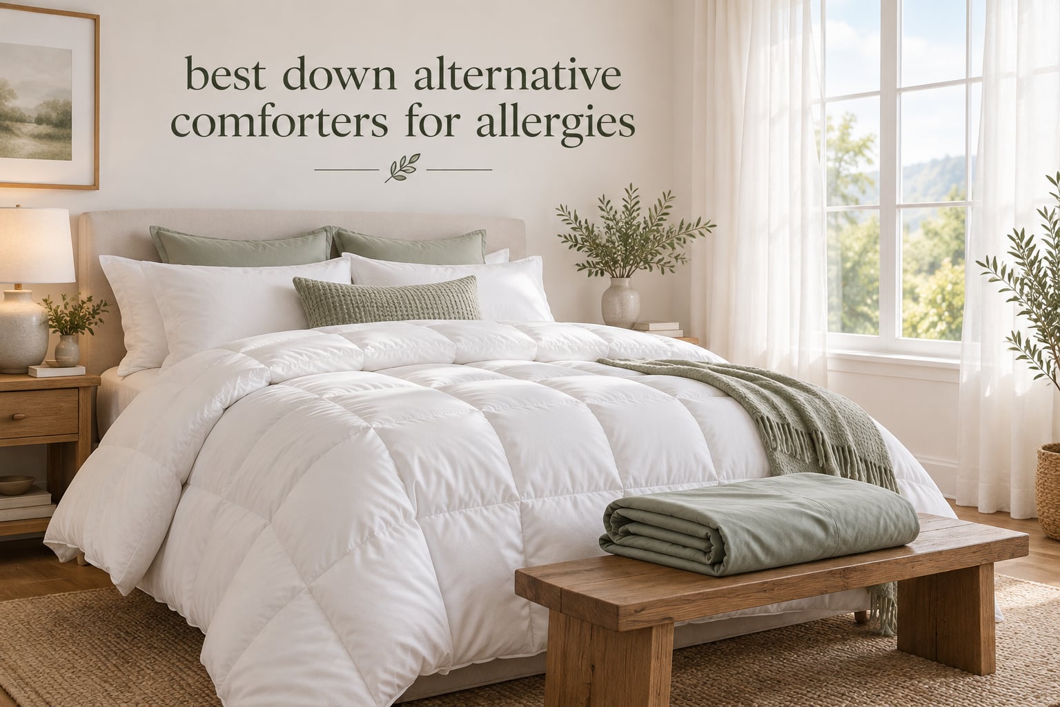 best down alternative comforters for allergies