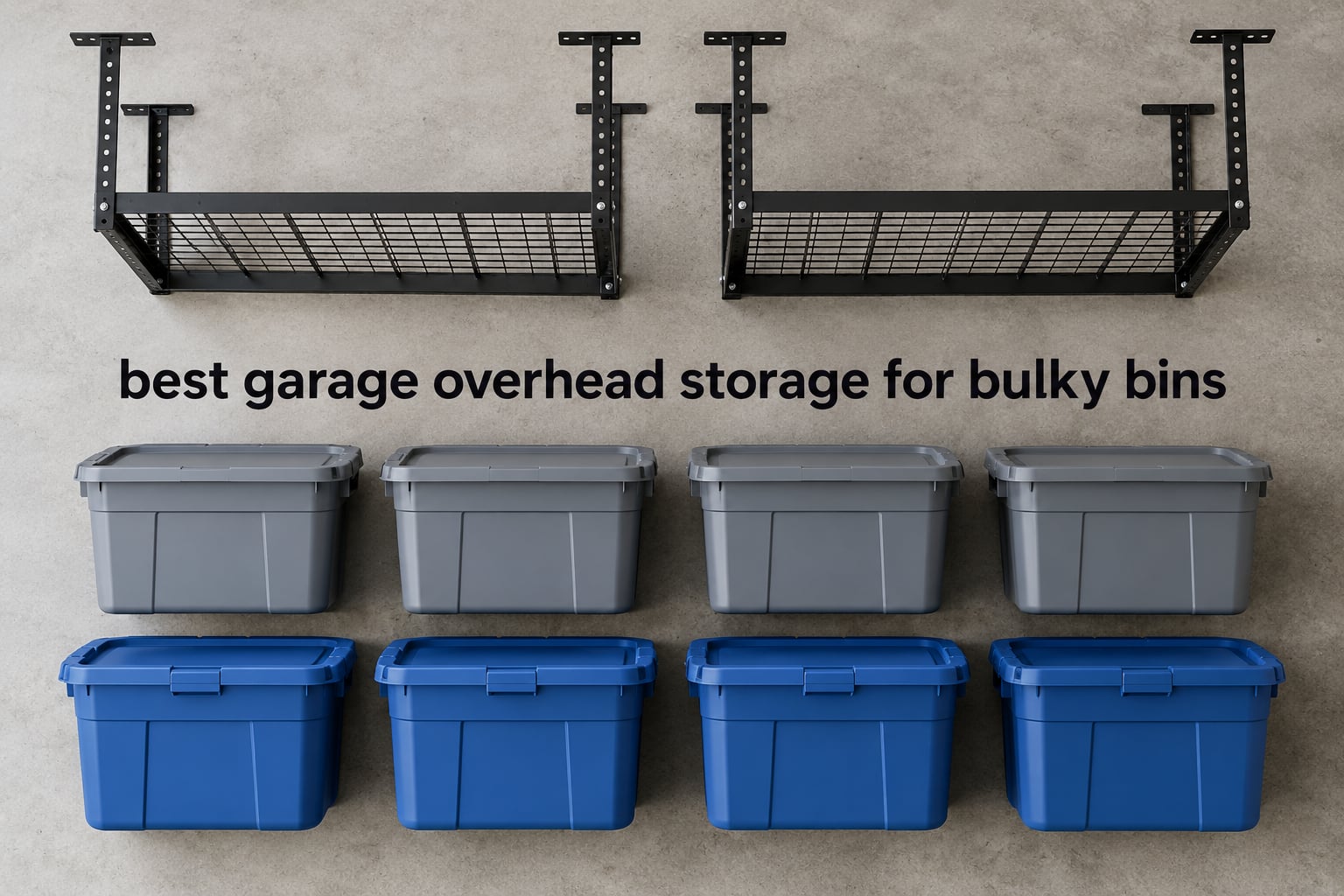best garage overhead storage for bulky bins