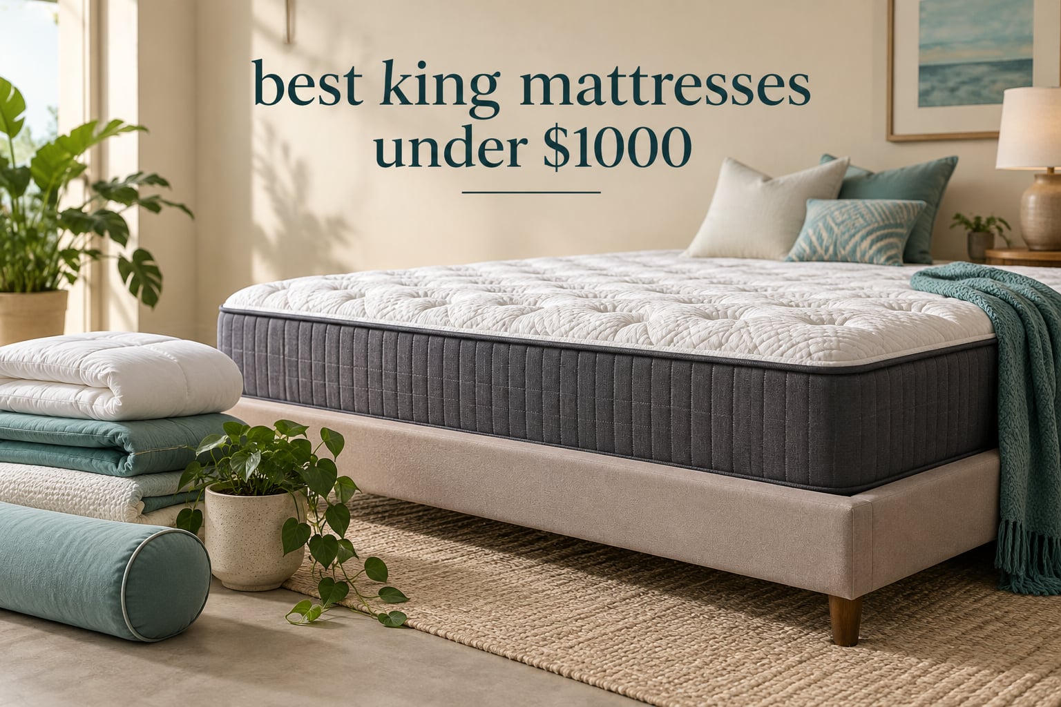 best king mattresses under $1000