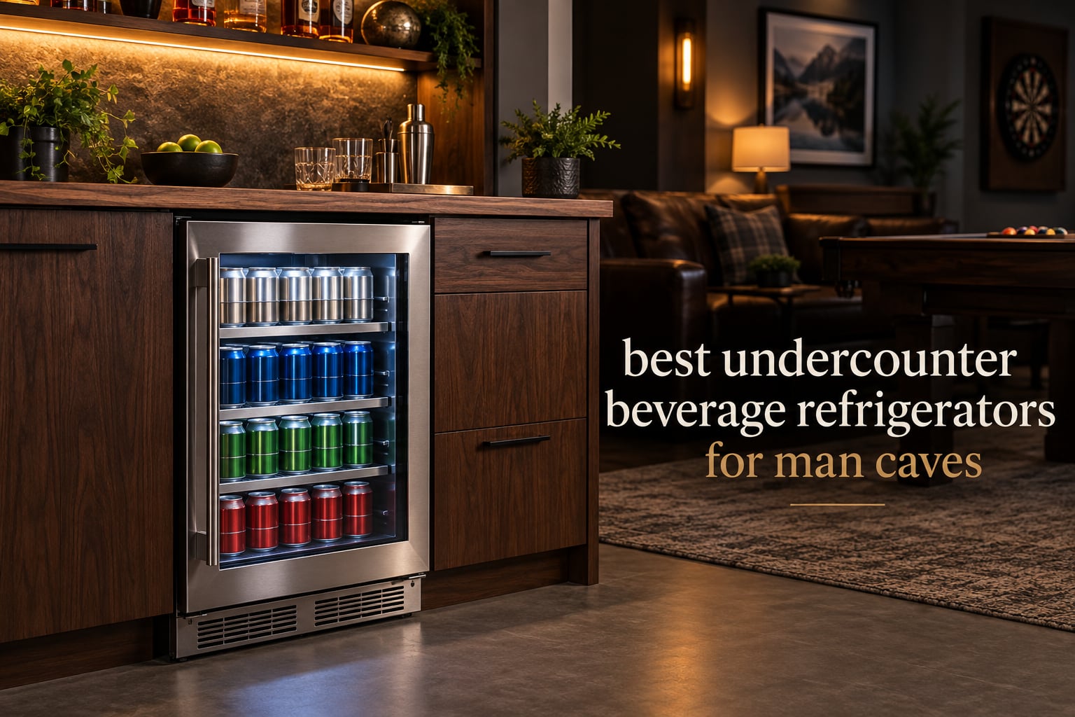 best undercounter beverage refrigerators for man caves