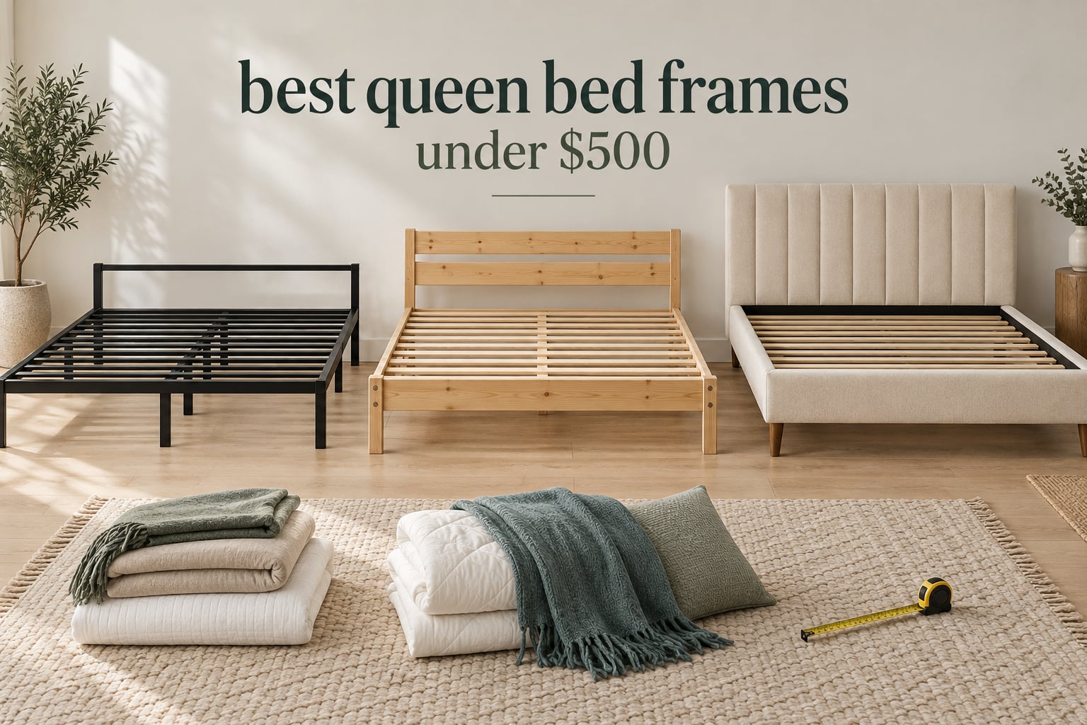 best queen bed frames under $500