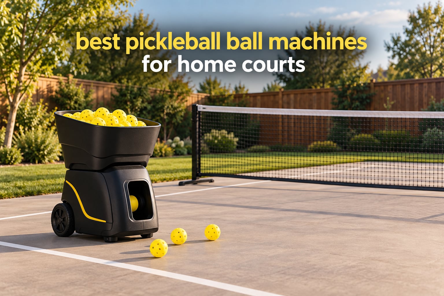 best pickleball ball machines for home courts